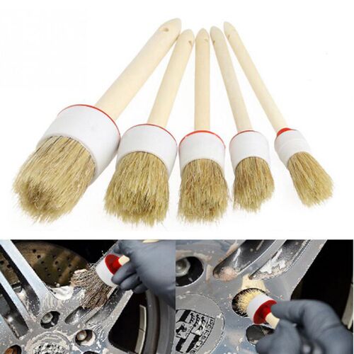 1PCS Car Brush Soft Bristle Wood Handle Auto Care for Interi