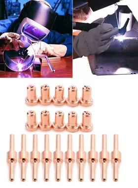 20pcs Red Copper Extended Long Plasma Cutter Tip Electrodes&