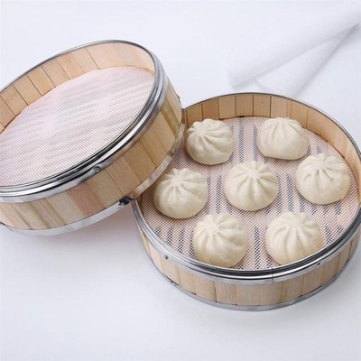 Nano Food Grade Silicone Round Steamer Pad Bread  Dumplings