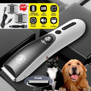 2 Speed Adjustable USB Rechargeable Pet Dog Hair Trimmer Low