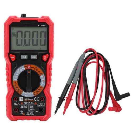 Multimeter Meter 6000 Count Digital Automatic Range True Eff