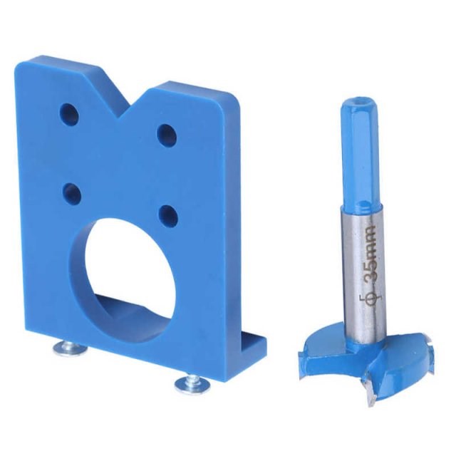 Diamond Drill Hinge Hole Opener Blue Accuracy Locator Door D