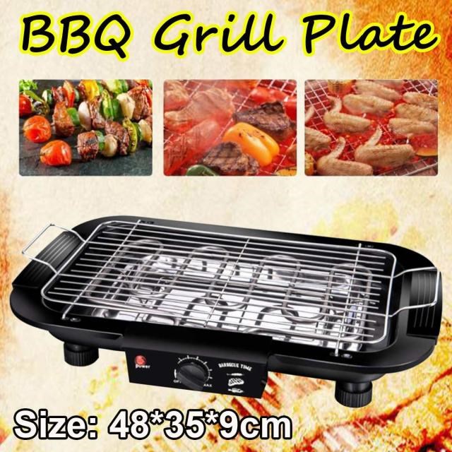 Smokeless Electric BBQ Grill Non-Stick Pan Stove Electric Gr
