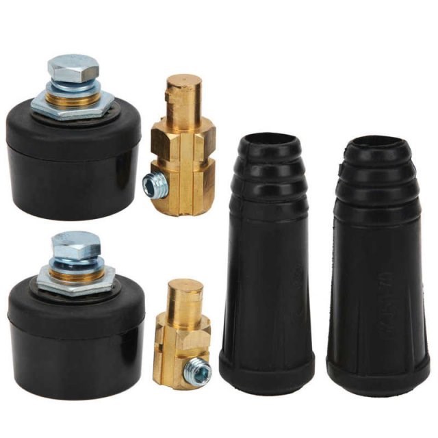 1 Set Quick Connector Socket and Plug Electric Welding Cable