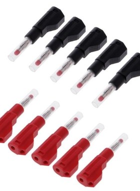 10Pcs/Set 4mm Male Retractable Sheath Stackable Banana Plug