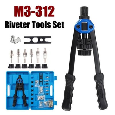 M3-M12 Riveter Tools Set Nut Riveting Screw Kits Rivnut Nuts
