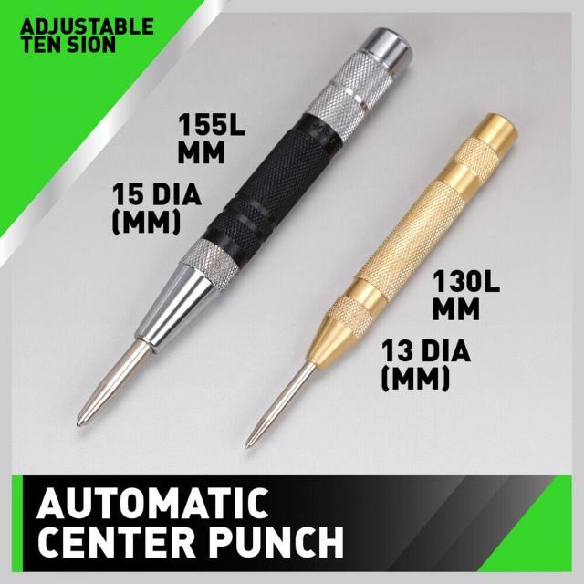 New 2Pcs  Strong Adjustable Spring Loaded Metal Drill Tools