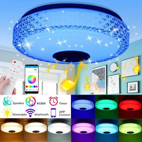 120W Modern RGB LED Ceiling Lights 220V Home Lighting APP bl