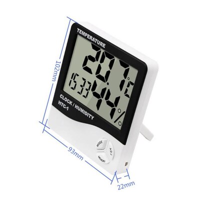 Indoor Room HTC-1 LCD Electronic Temperature Humidity Meter