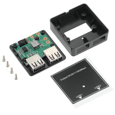 1PCS 5V 3A Dual USB Head Solar Panels Voltage Controller Reg