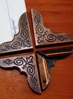 Corner Protection Albums Menus Folders Antique Bronze Metal