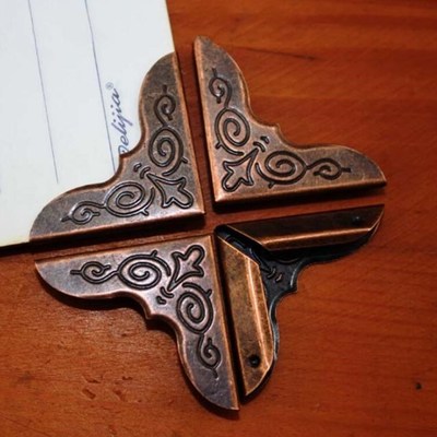 Corner Protection Albums Menus Folders Antique Bronze Metal