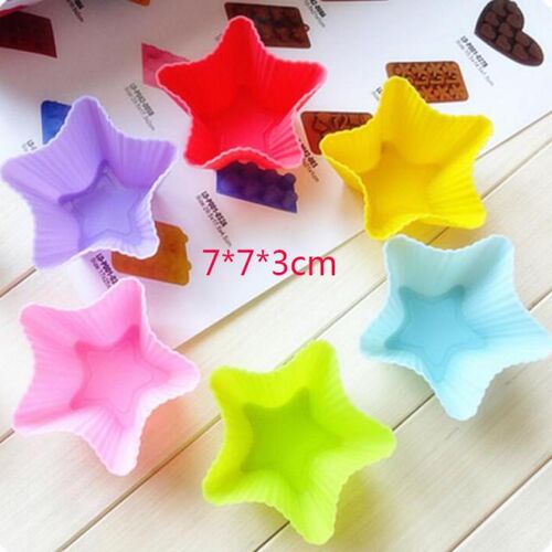 1pc Silicone Mold Heart Cup cake Mold Muffin Baking Nonstick