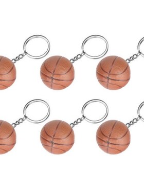 Keychains Decor  Brown Basketball Keychains Plastic Keychain