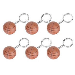 Keychains Decor  Brown Basketball Keychains Plastic Keychain