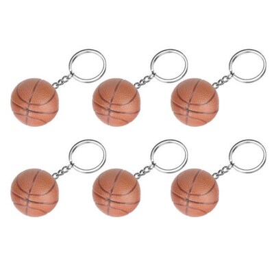 Keychains Decor  Brown Basketball Keychains Plastic Keychain
