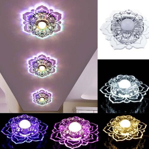 Dimming Modern Crystal LED Ceiling Lights Fixture Lamp for L