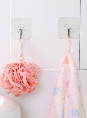 6Pcs Strong Transparent Sticky Wall Hooks Hanger for Kitchen