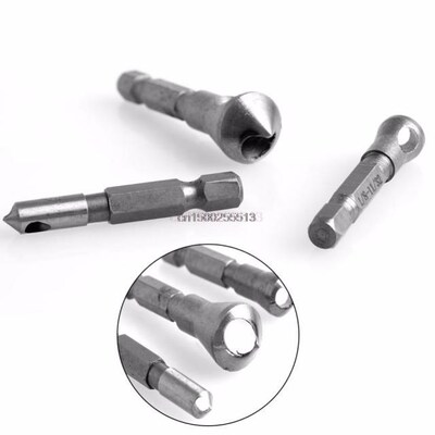 3Pcs/Set Woodworking Countersink Deburring Drill Bit Hex Sha