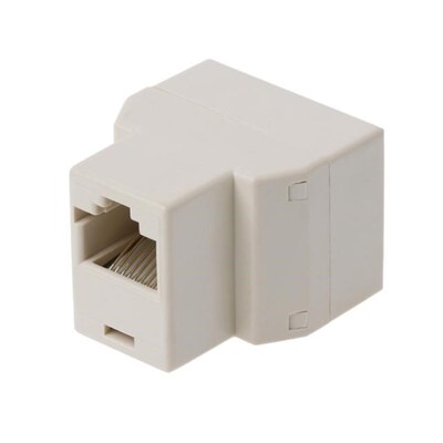 RJ45 CAT5 CAT5E Network Ethernet 1to2 Connector Adapter