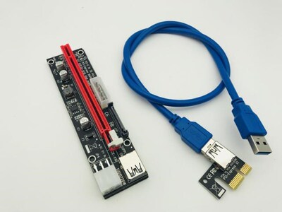USB 3.0 PCIE PCI-E Extender Flexible Cable PCI Express 1X to