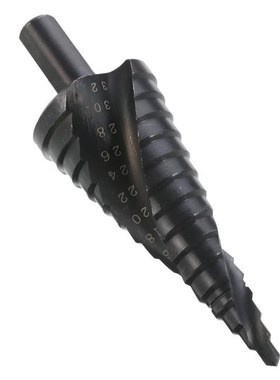 4-32mm Spiral Grooved Drill Speed Steel Titanium Step Spiral