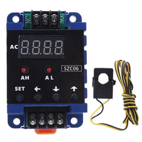 SZC06 Current Meter DC8-35V AC Digital Ammeter 0.3-50A Measu