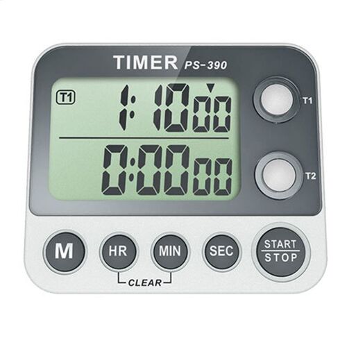2 Group Timer Stopwatch Kitchen Cooking Timer Portable Digit