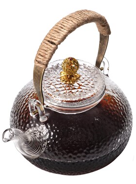 Ancient Style Crystal Glass Teapot Transparent Glass Teapot