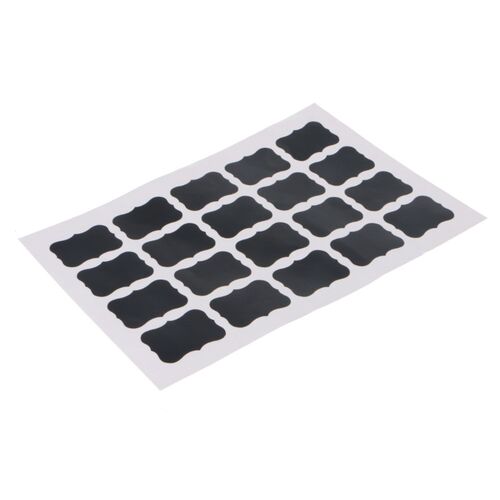 40Pcs Chalk Pen Chalkboard Sticker Bottle Labels Kitchen Jar