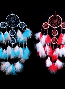 Handmade Dream Catcher With Feathers Car Wall Hanging Decora