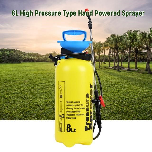8l hand sprayer watering spraying sprinkling can with valves