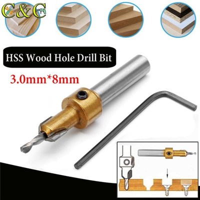 1pcs Hss Timber Wood Working Countersink Drill Bit Kit Screw