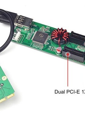 Newest Mini PCI Express PCI-E to PCI-E X1 Extender Riser Car