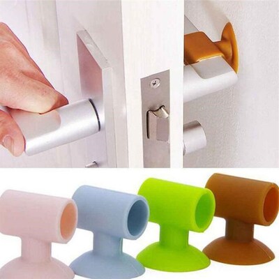 1PC Self Adhesive Wall Protector Door Handle Crash Pad Bumpe
