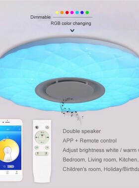200W LED Music Ceiling Lights 38CM Big AC85-265V 168LED blue