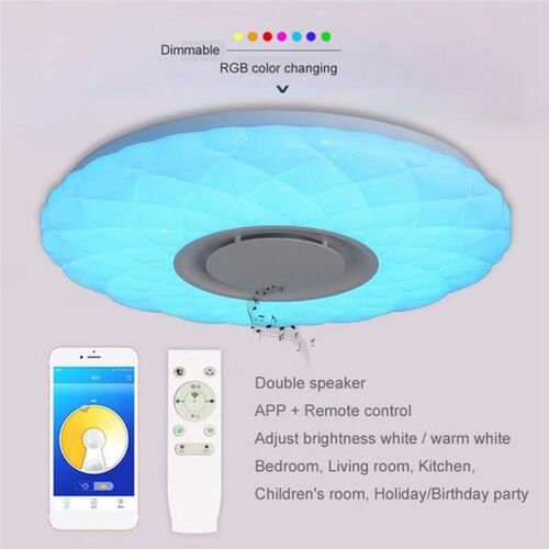 200W LED Music Ceiling Lights 38CM Big AC85-265V 168LED blue