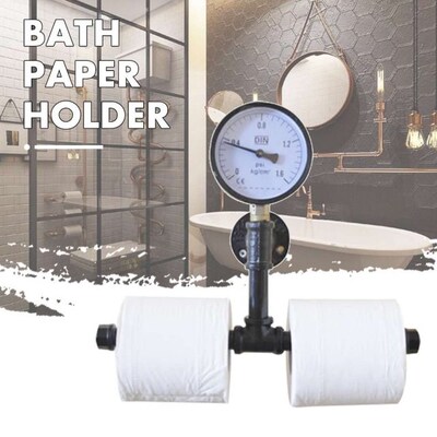 Toilet Paper Roll Holder With Phone Holder Wall Mounted Shel