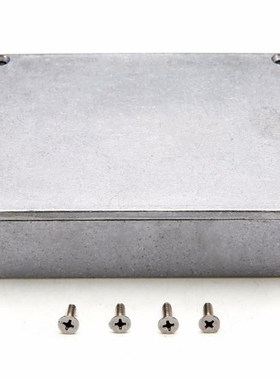 Silver Aluminium Enclosure Electronic Diecast Stompbox Proje