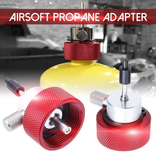 Hot Sale Red Metal Silicone Mew Airsoft Propane Filling Adap