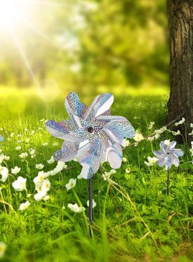 Durable 7 Leaves Bird Repeller Windmill Spinner Practical Mu