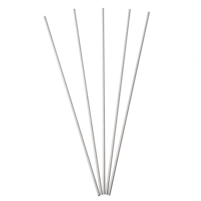 5pcs 304 stainless steel capillary tube silver 3mm od 2mm id