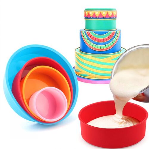 4 inch Round Cake Mold Handmade Soap Candle Mold Mousse Pan