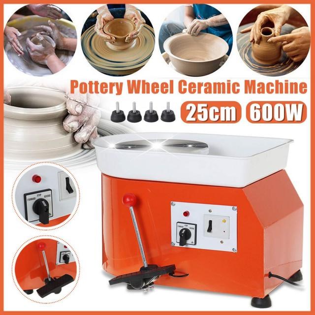 600W 220V Electric Pottery Wheel Ceramic Machine Tools Foot