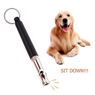 1PC Pet Dog Training Whistle Flute UltraSonic Sound With Por