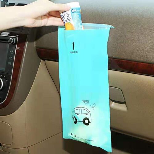 50 Pcs/pack  Car Trash Bag Paste Type Disposable Car