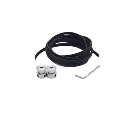 Free shipping 2pcs 20 teeth GT2 Timing Pulley Bore 5mm + 2M