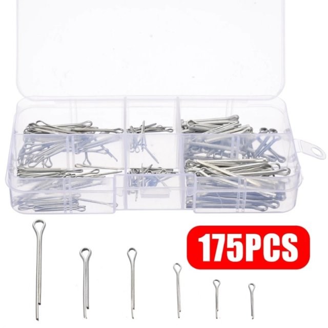 Split Cotter Pin 304 Stainless Steel Fastener Clip Key Silve