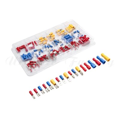 120Pcs/Set Electrical Wire Crimp Terminals Assorted Insulate