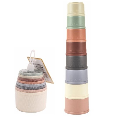 Kids Bathroom Stacked Cups Set Toys Cup Stacking Toys Water/